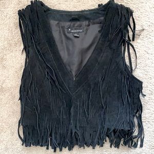 Leather Festival Fringe Vest